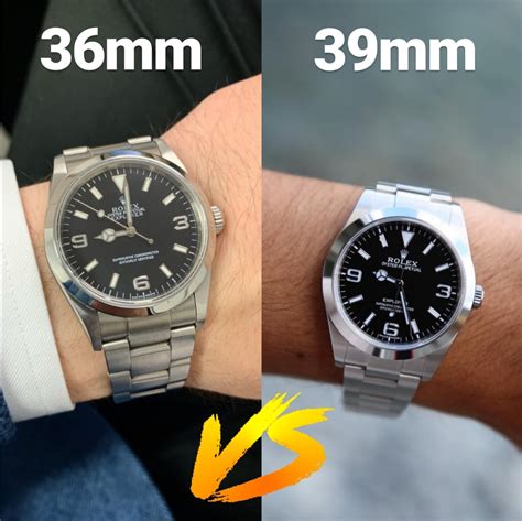 rolex 1 39mm misura|Explorer 1, 36mm vs 39mm .